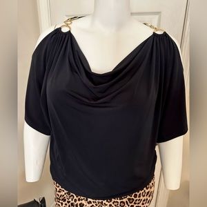 Michael Kors Cold Shoulder Top Size 1X EUC